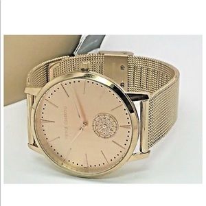 Rose Gold mesh band watch